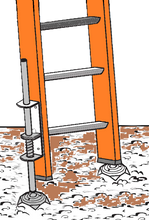 Load image into Gallery viewer, 1b) #700 Xtenda-Leg® Ladder Leveler with CLEATED FEET "PAIR"