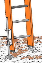 Load image into Gallery viewer, 1b)  #700 Xtenda-Leg® Ladder Leveler with CLEATED FEET &quot;PAIR&quot;

