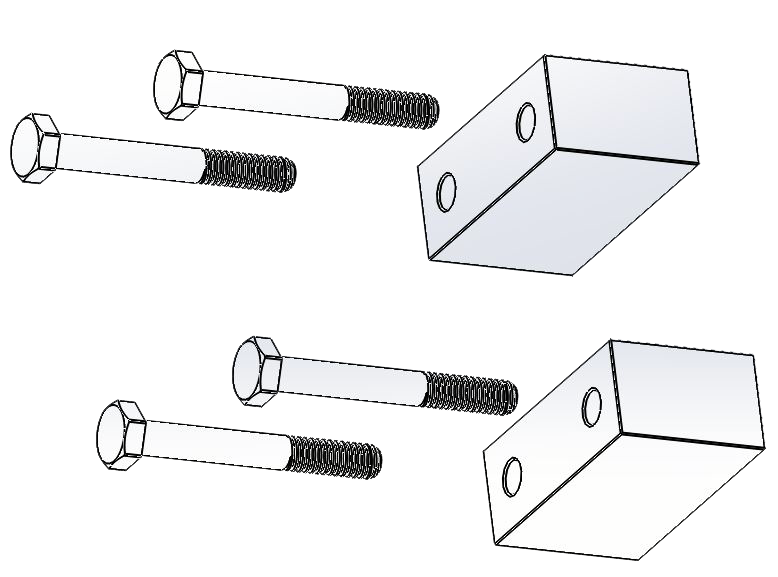 1c) 806 XtendaLeg® BracketSTANDOFF BLOCKS Ladder Levelers