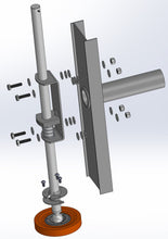 Load image into Gallery viewer, 6b) #603a Xtenda-Leg® Set of 3pc Lock Plates with Shaft Retainer Roll Pin

